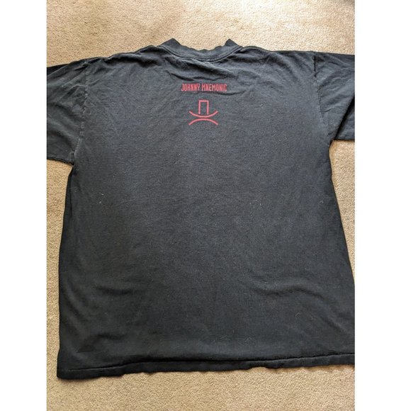 Vintage 1998 Johnny Mnemonic Hack Your Own Brain Movie Promo Tee Shirt Size XL - Picture 4 of 5